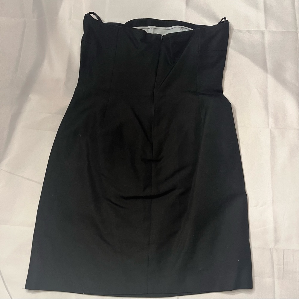 🚨1 DAY SALE🚨 J. Crew VINTAGE strapless Black Dress LBD w/ Boning size 12 - Picture 5 of 7